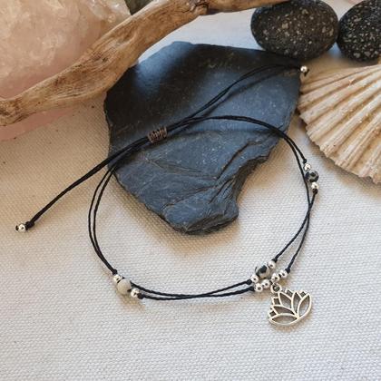 Fußband *Dalmatinerstein LOTUS* silber