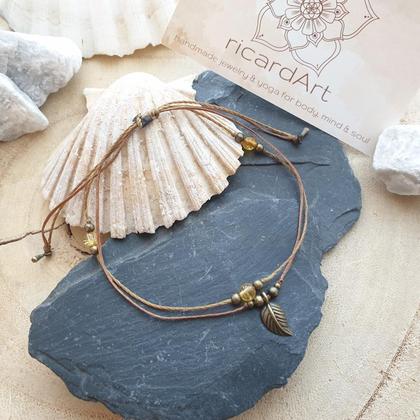 CITRIN Fußband *LEAF bronze