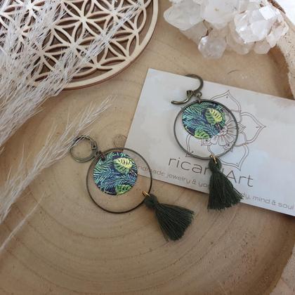 Tassel Ohrringe *JUNGLE bronze - Image 2