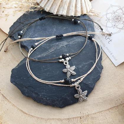 Lavastein Fußband *SEESTERN* silber - Image 2