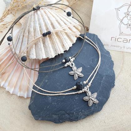 Lavastein Fußband *SEESTERN* silber - Image 4