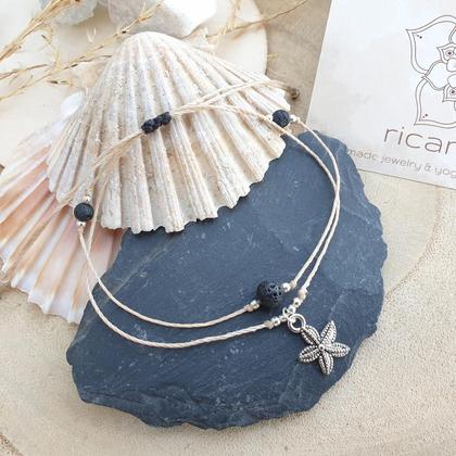 Lavastein Fußband *SEESTERN* silber - Image 3