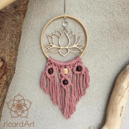 Wandmakramee *LOTUS* dusty pink