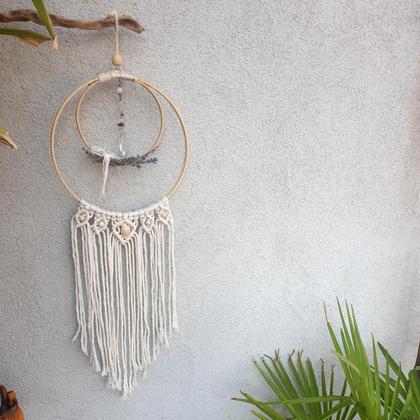 Lavendel Makramee *AMETHYST CIRCLES*