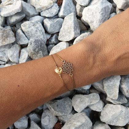 CITRIN Doppelarmband *MANDALA raw - Image 3