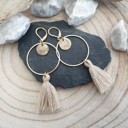 Tassel Ohrringe *SEASHELL NATURE* 30mm - Image 2