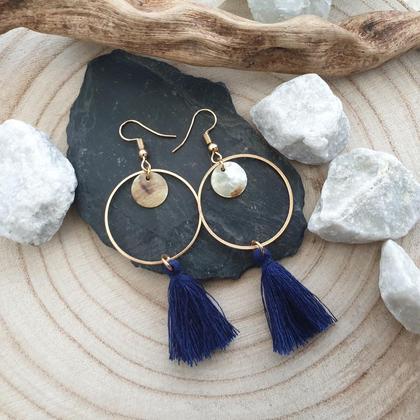 Tassel Ohrringe *SEASHELL NATURE* 30mm - Image 4