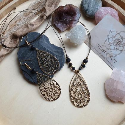 Lavastein Schmuckset *ETHNIC TEARS* - Image 3