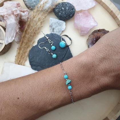 Türkis Armkettchen *Edelstahl