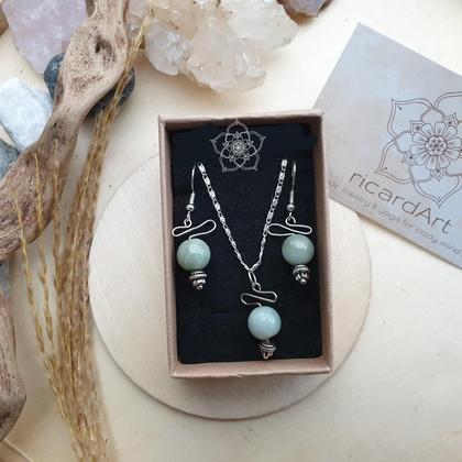 AMAZONIT Ohrringe *INDIA* - Image 2