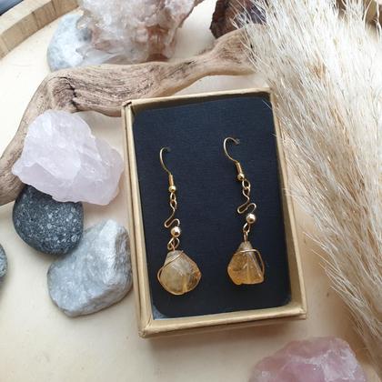 CITRIN Ohrringe *GOLDEN SUN*