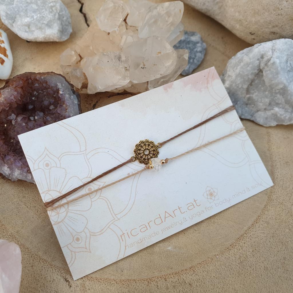 BERGKRISTALL Doppelarmband *Mandalaflower* - Image 2