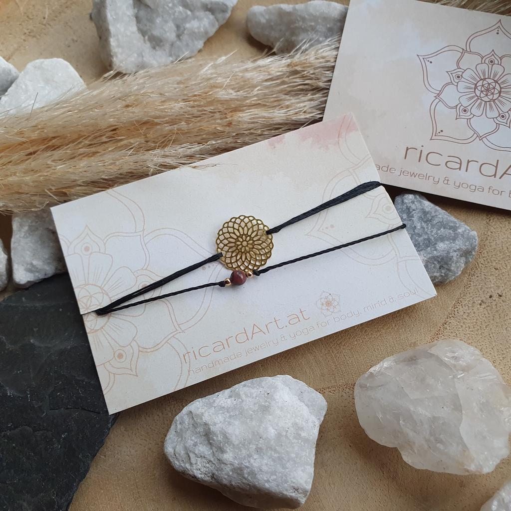 Doppelarmband *MANDALABLUME RHODONIT* - Image 2