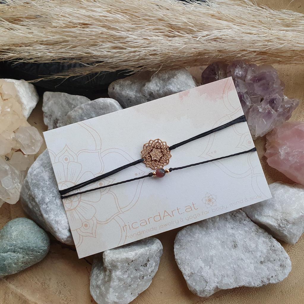 Doppelarmband *MANDALASONNE RHODONIT* - Image 2