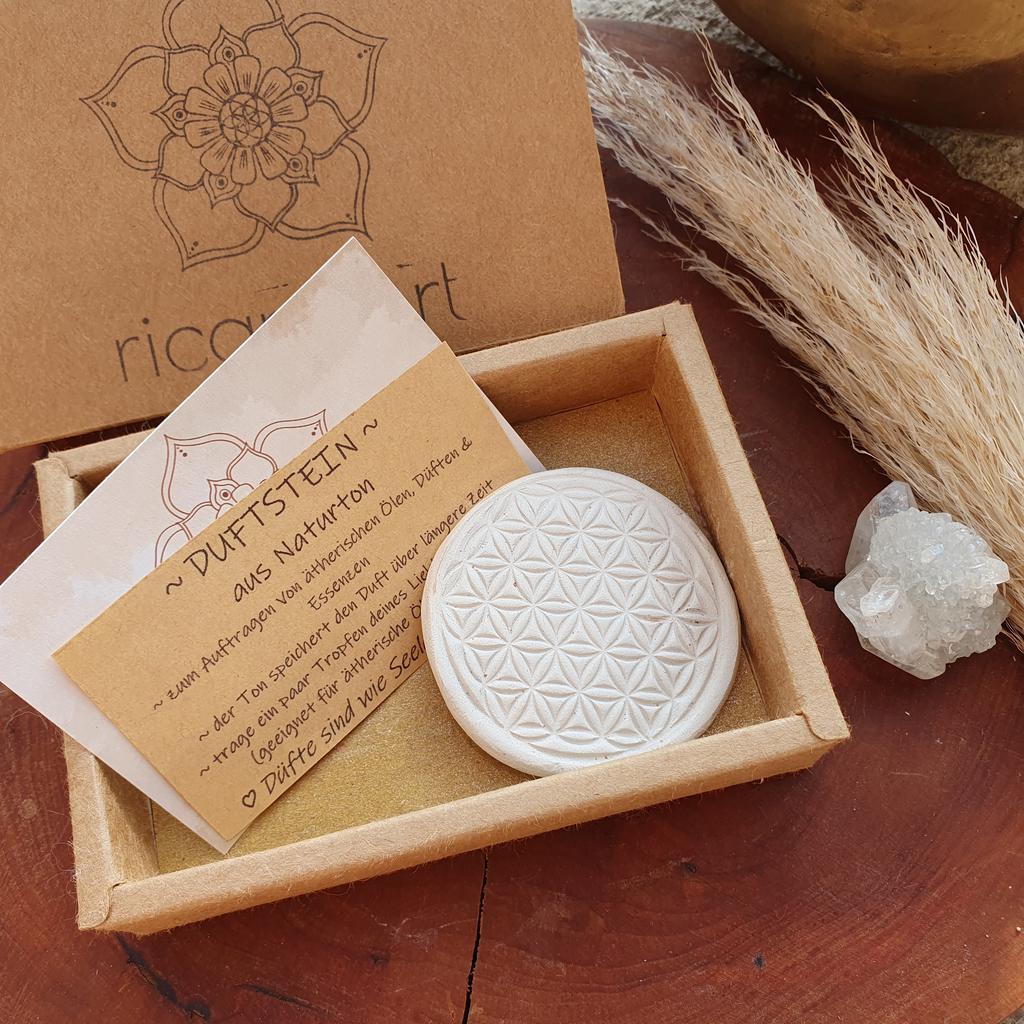 Duftstein *BLUME DES LEBENS* Naturton - Image 2