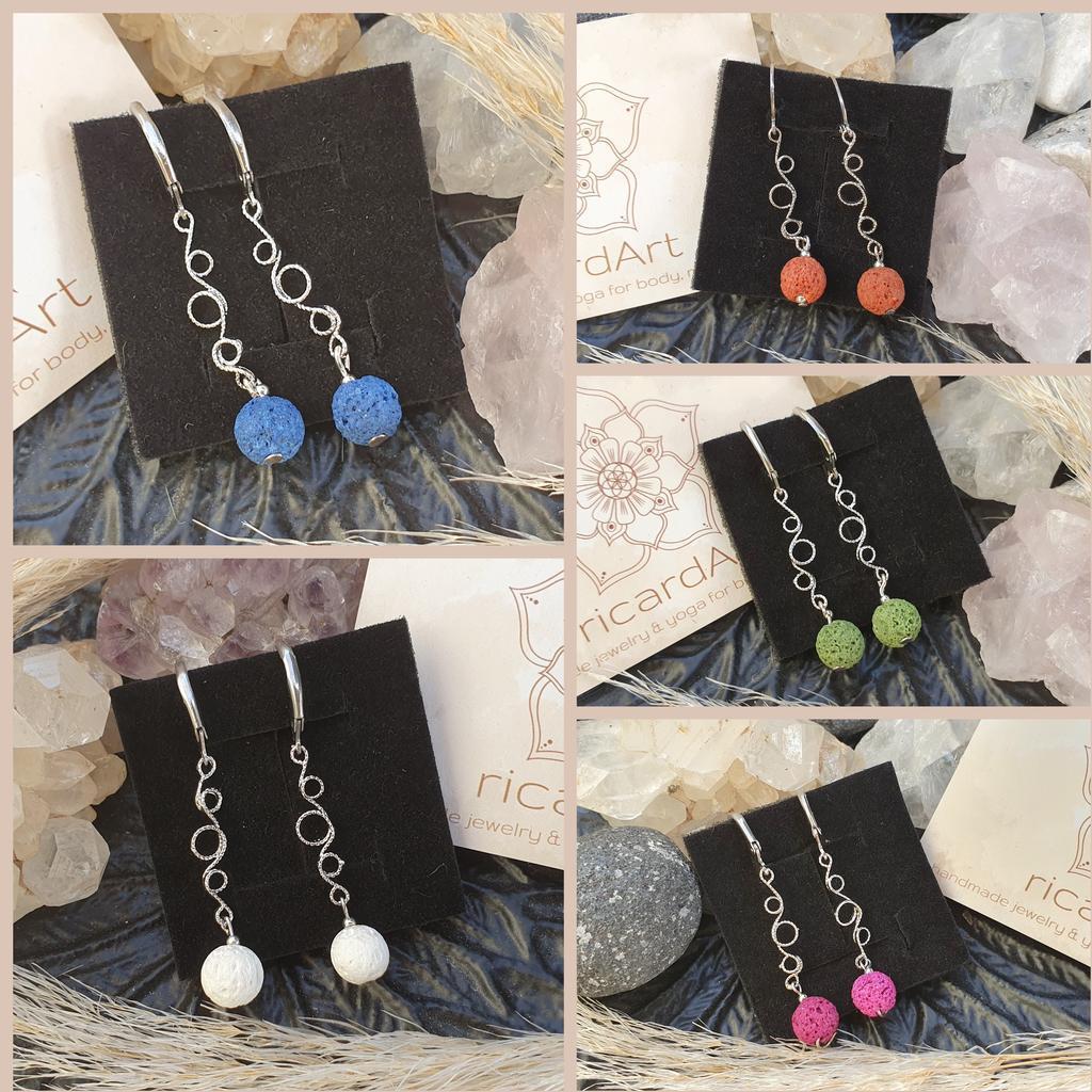 LAVASTEIN AROMADIFFUSER Ohrschmuck *GRAPE - Image 3