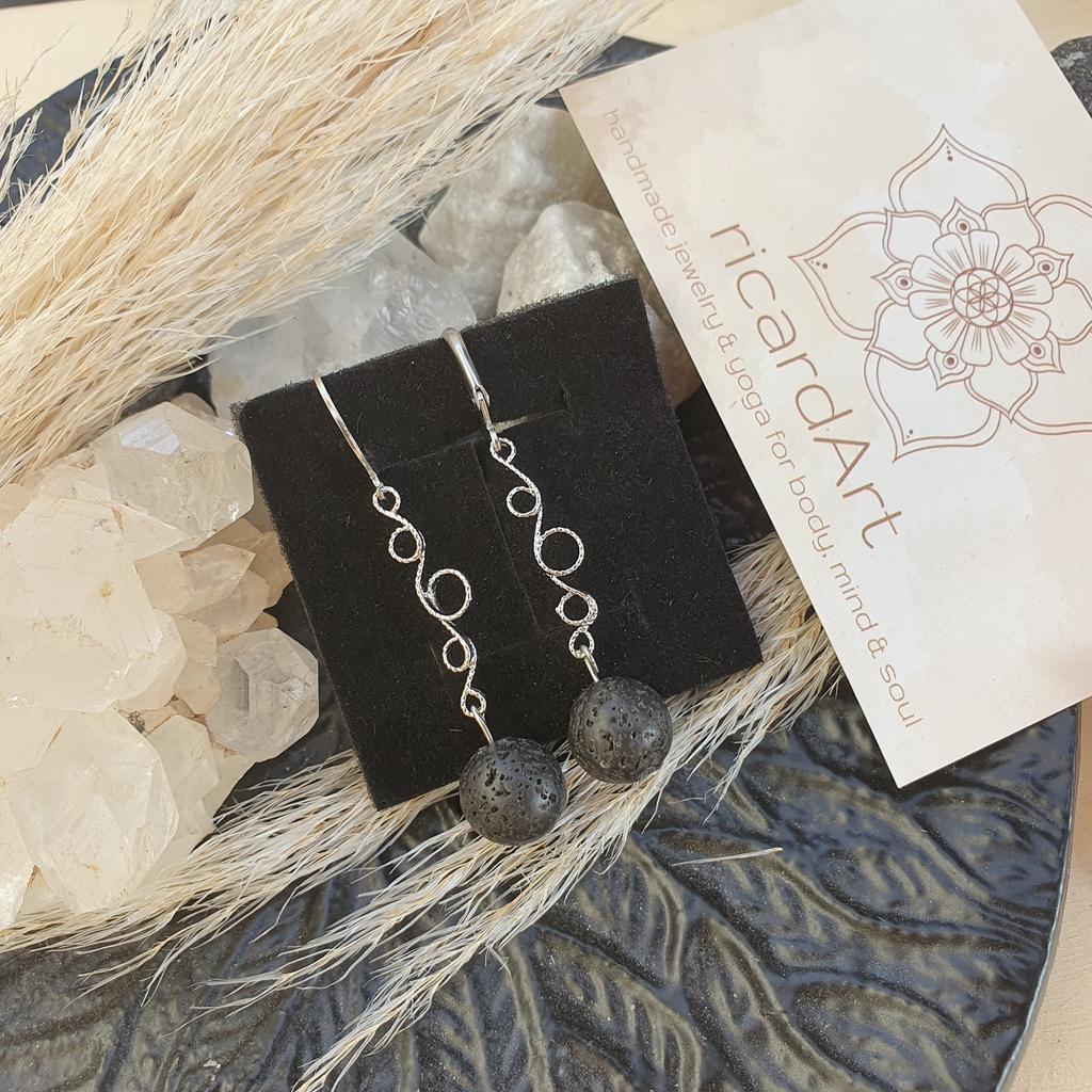 LAVASTEIN AROMADIFFUSER Ohrschmuck *GRAPE - Image 4