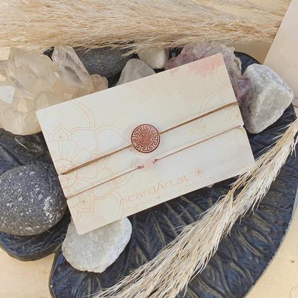 Doppelarmband *MAÄNDER Rosenquarz rosé - Image 3