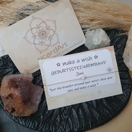 *MAKE A WISH* Geburtssteinarmband JUNI/MONDSTEIN - Image 2