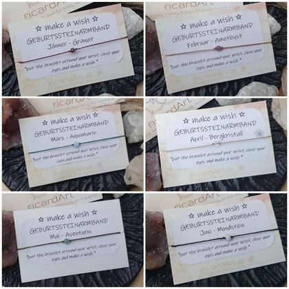 *MAKE A WISH* Geburtssteinarmband MAI/AVENTURIN - Image 3