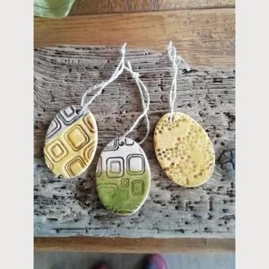 3-er Set Anhänger "Ei"