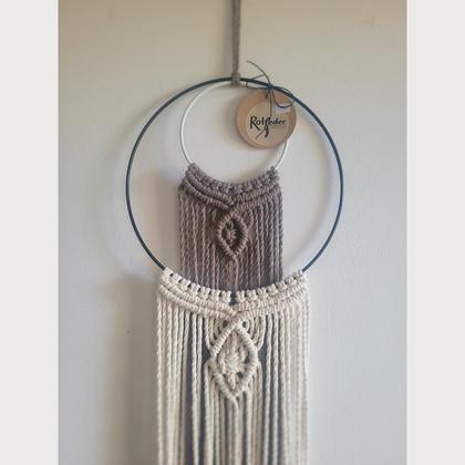 Makramee Wanddeko "Ringe"