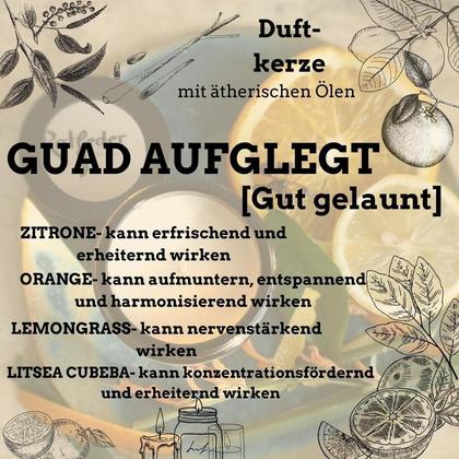 Duftkerze "Guad aufglegt" im 60ml Glas - Image 4