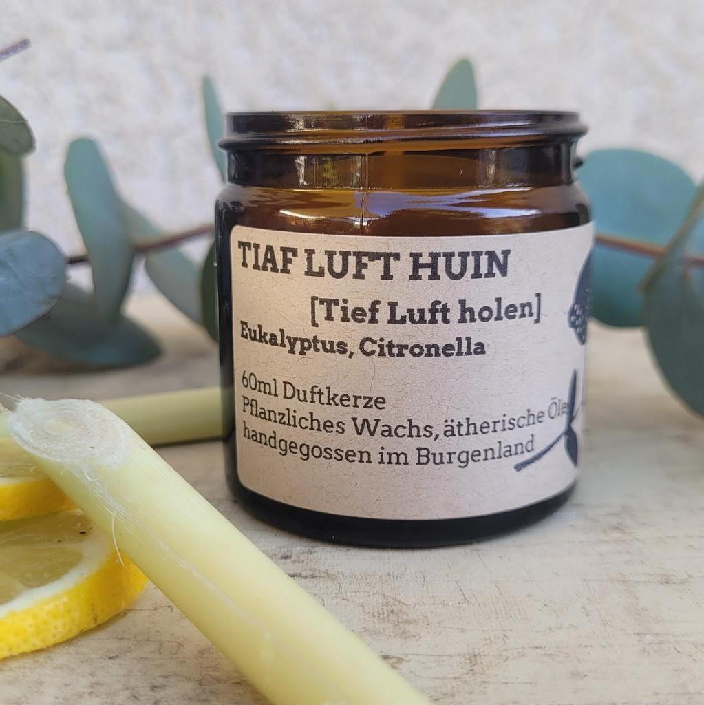 Duftkerze "Tiaf Luft huin" im 60ml Glas