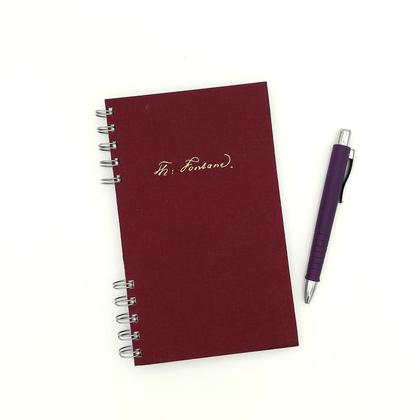 Notizbuch aus altem Literaturband "Fontane"