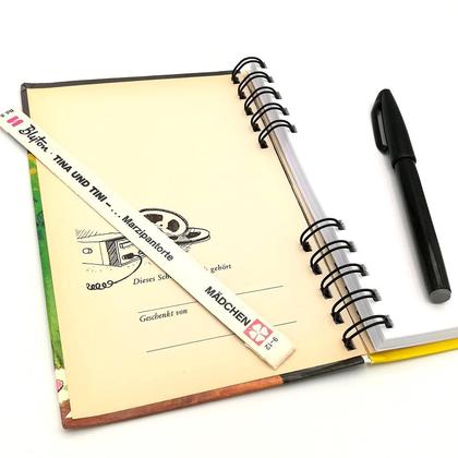 Notizbuch aus altem Buch "Tina und Tini - Marzipantorte" - Image 3