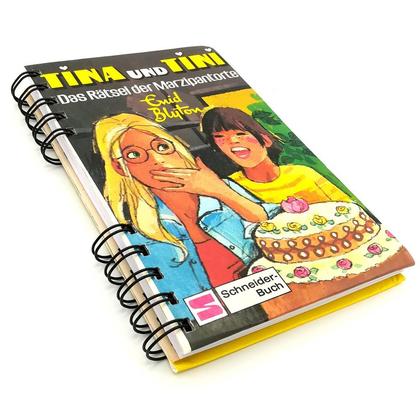 Notizbuch aus altem Buch "Tina und Tini - Marzipantorte" - Image 4