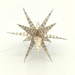 3D-Stern aus Buchseiten