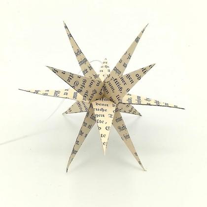3D-Stern aus Buchseiten