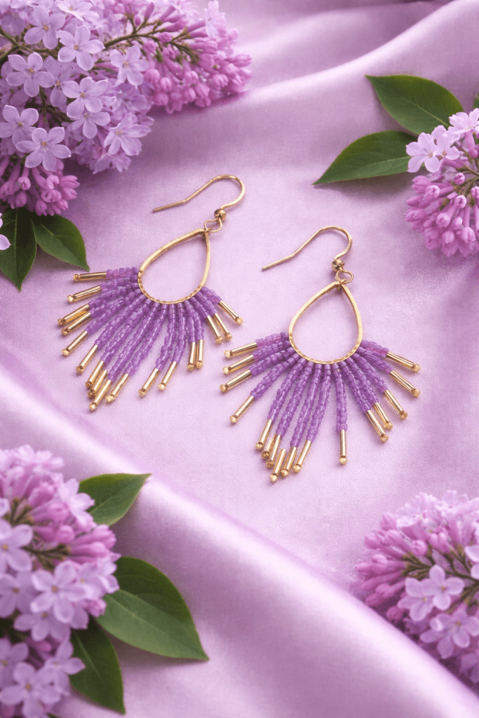 Lilac Dreams - Ohrringe aus Miyukiperlen