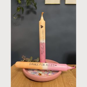 Stabkerze Muttertag dip dye