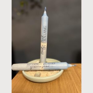 Stabkerze Hochzeit dip dye