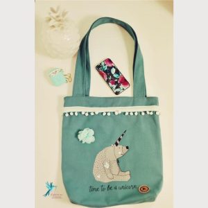 Einkaufstasche Einhornbär