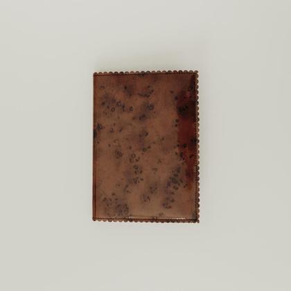 Reisepasshülle - glossy brown