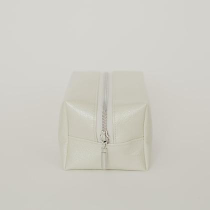 Kosmetiktasche Medium - Shiny Creme