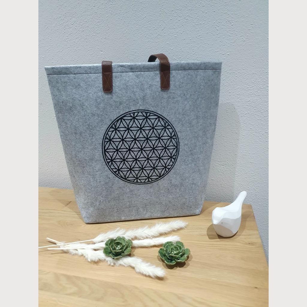 Filztasche Lebensblume