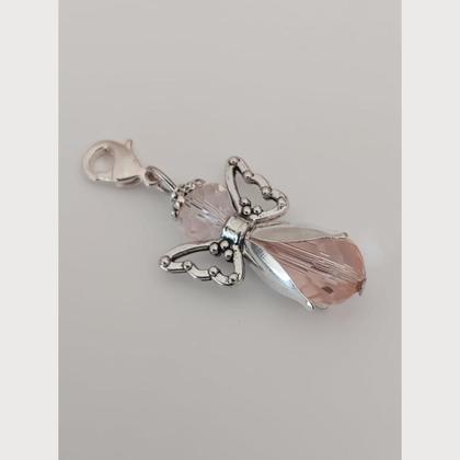 Anhänger Engel - Schutzengel - Perlenengel - rosa - Image 2