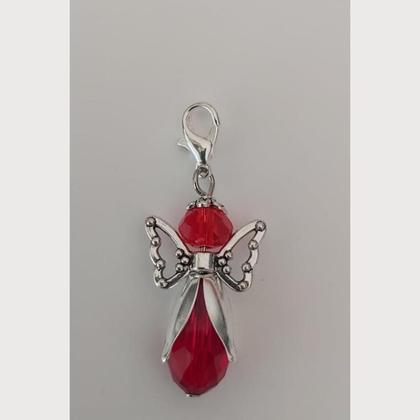 Anhänger Engel - Schutzengel - Perlenengel - rot