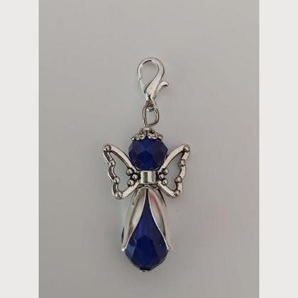 Anhänger Engel - Schutzengel - Perlenengel - dunkelblau