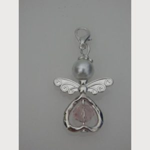 Anhänger Engel - Schutzengel - Perlenengel - rosa