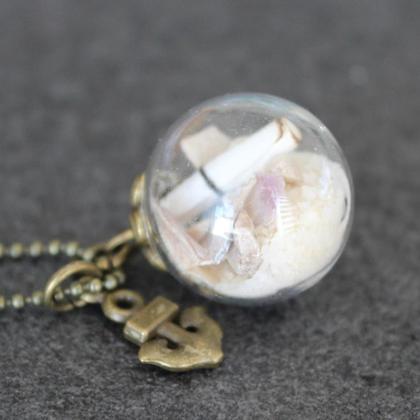 Glaskugelkette "Strand" - Image 2