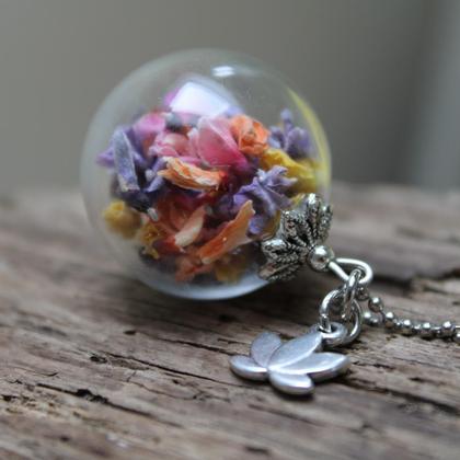 Glaskugelkette Ginster bunt - Image 2