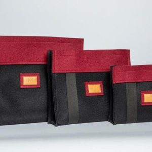 Merino - Filztasche schwarz/weinrot