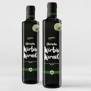Sengers reines steirisches Kürbiskernöl 100% Kernöl aus der Steiermark 2 x 500ml