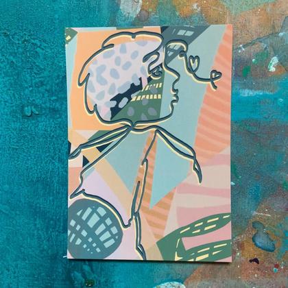 Kunstkarte / "Dancing through Life"