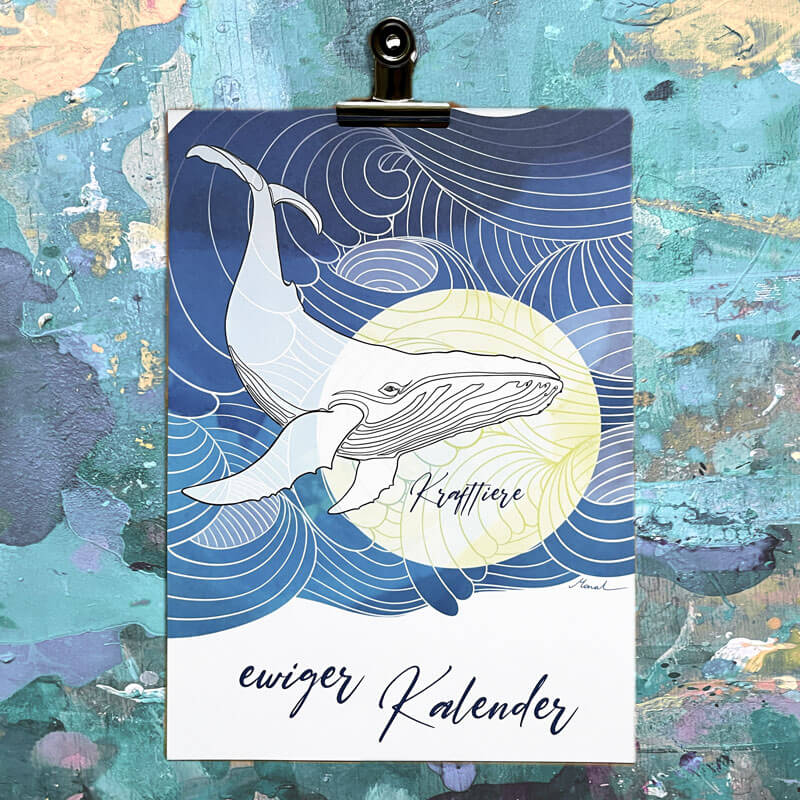 Wandkalender "Krafttiere"